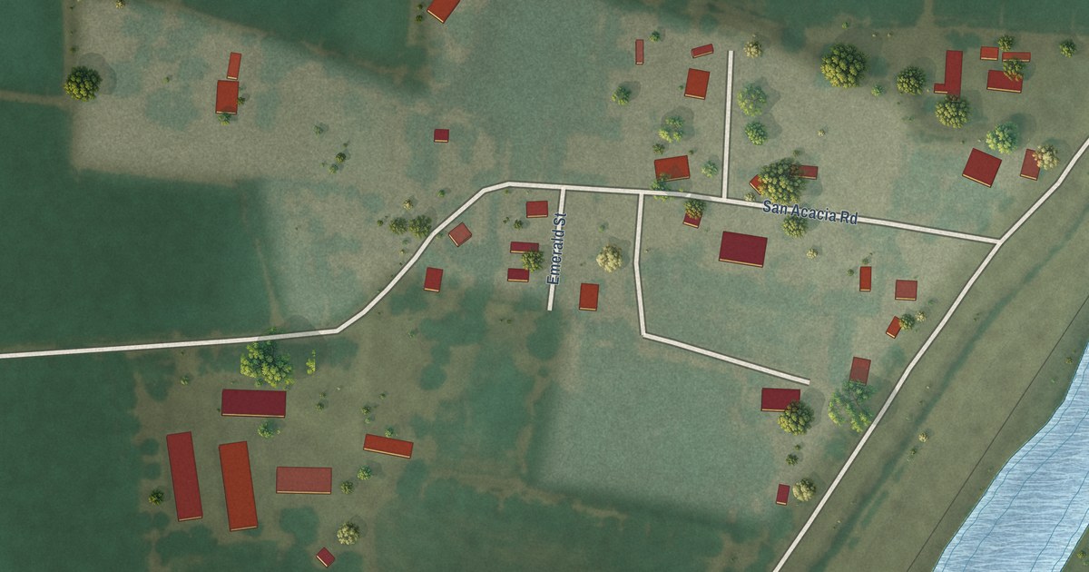 Map of San Acacia, New Mexico in 2026