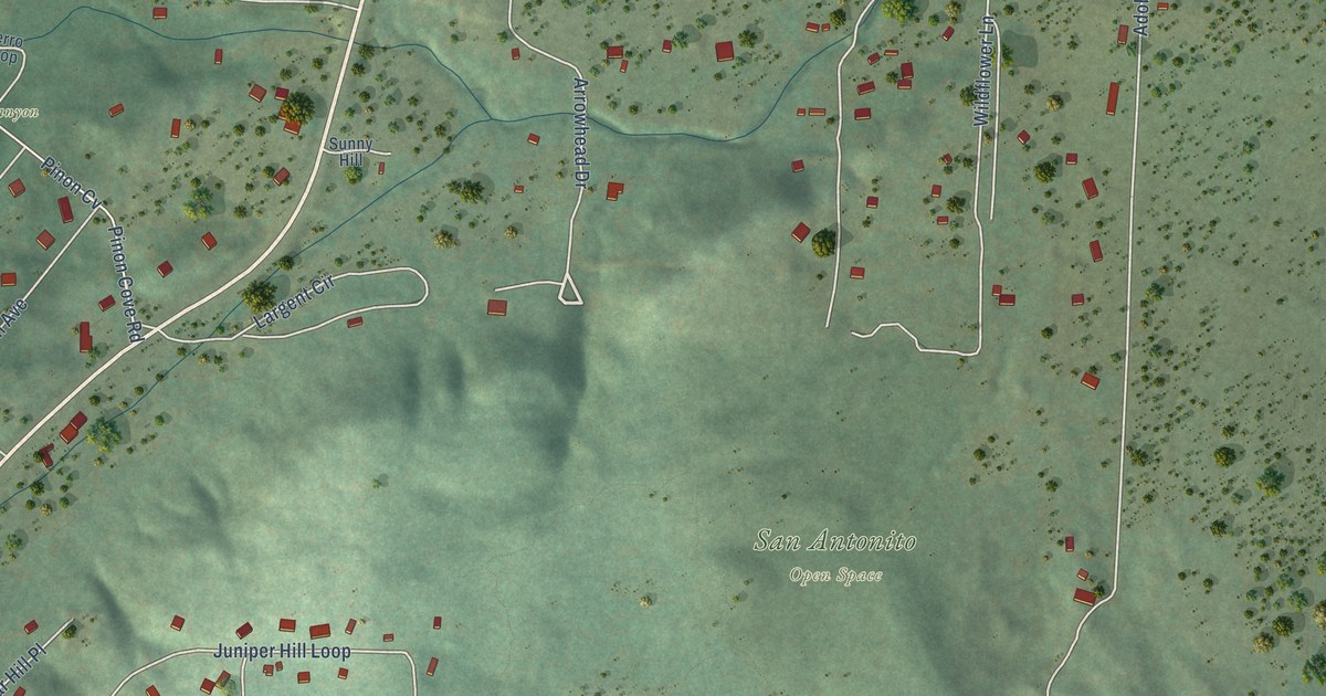 Map of San Antonito, New Mexico in 2026