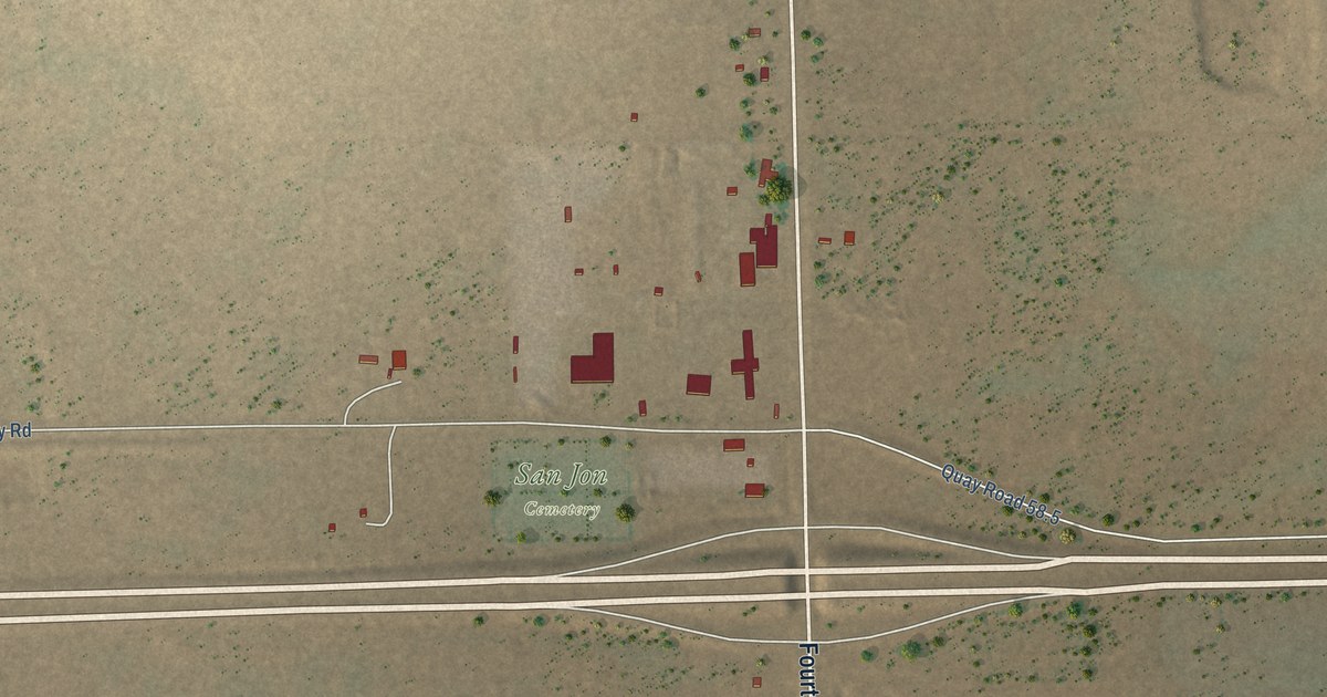 Map of San Jon, New Mexico in 2026