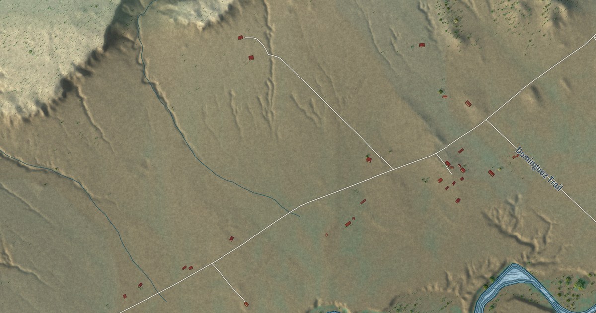 Map of San Luis, New Mexico in 2026