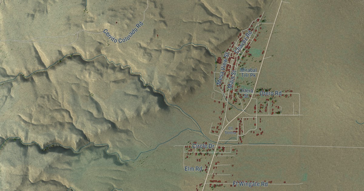 Map of San Rafael, New Mexico in 2026