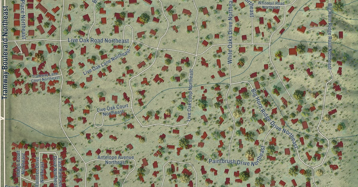Map of Sandia Heights, New Mexico in 2026