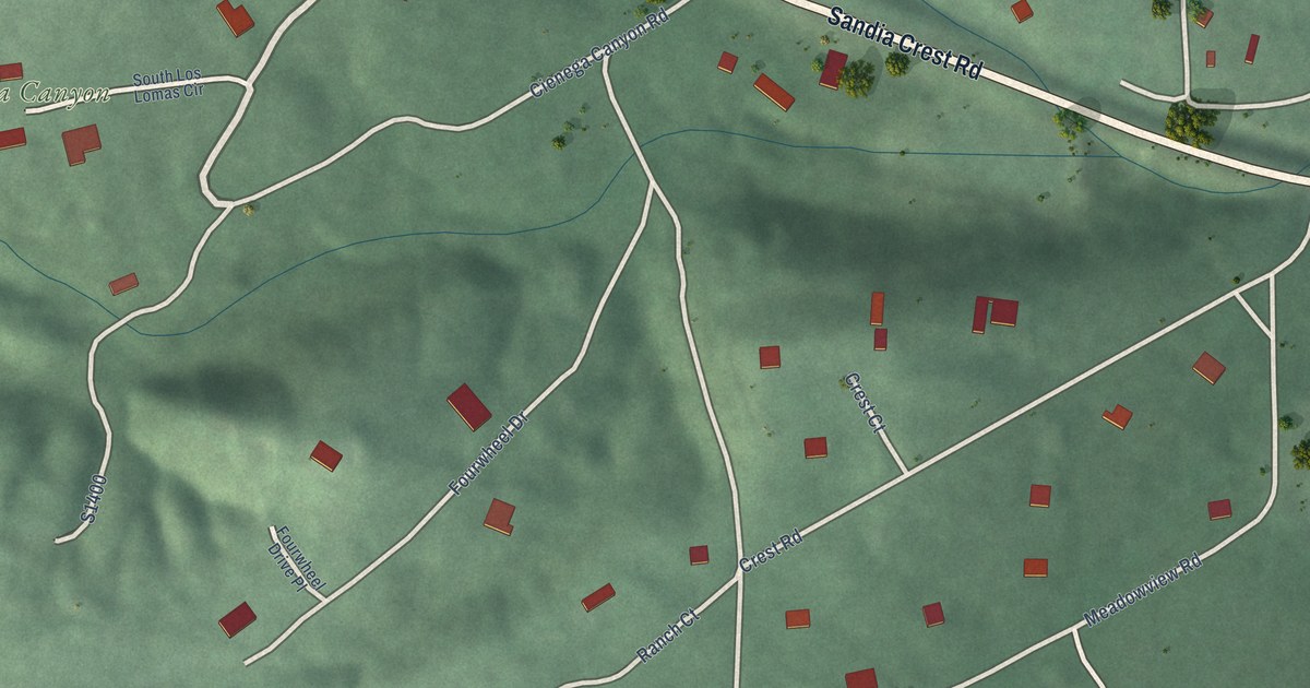 Map of Sandia Park, New Mexico in 2026