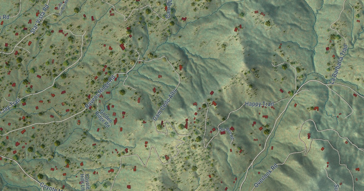 Map of Santa Fe Foothills, New Mexico in 2026
