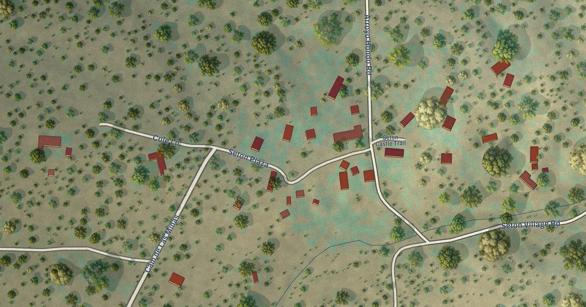 Map of Seton Village, New Mexico in 2026