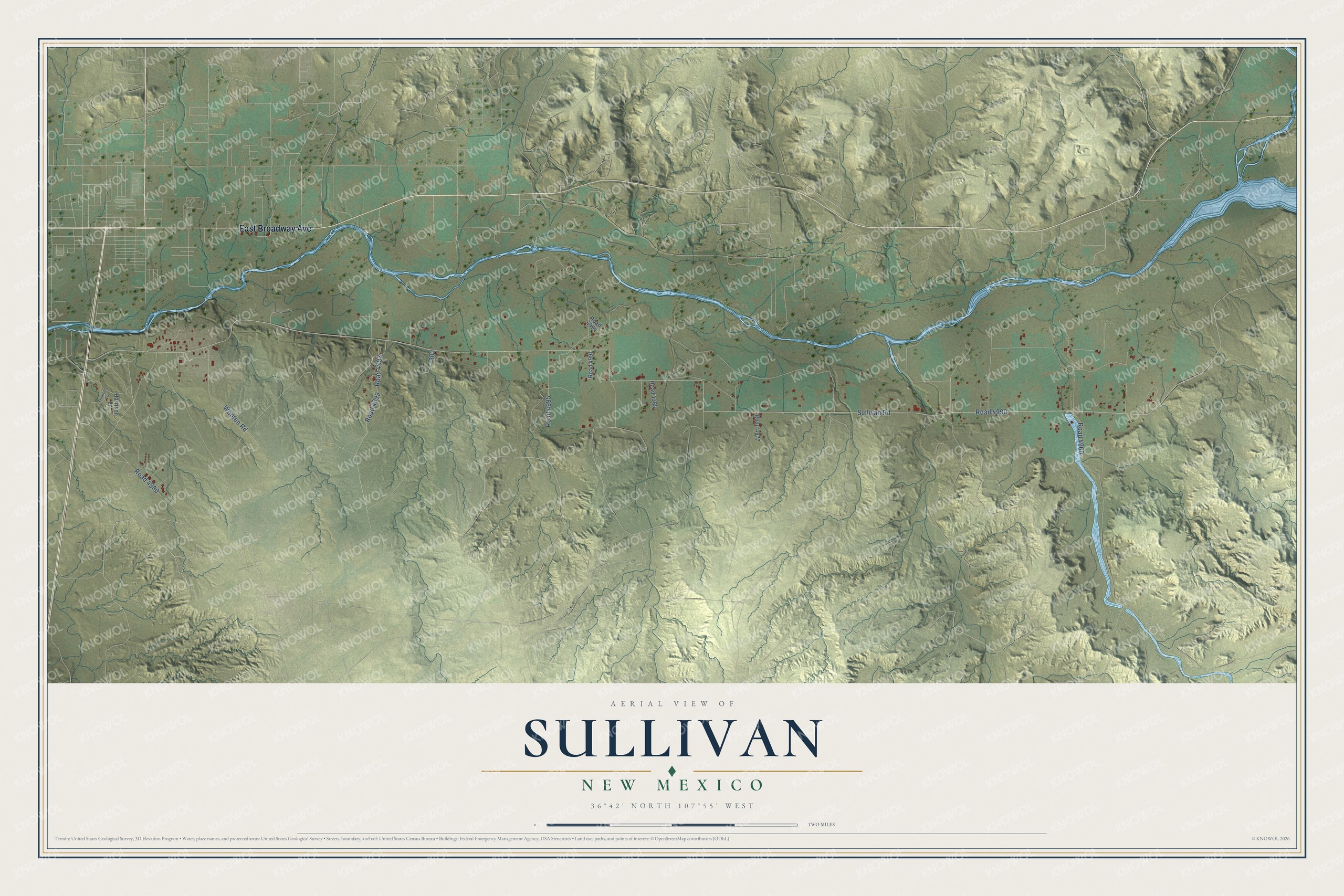 Watermarked full-map preview of Sullivan, New Mexico