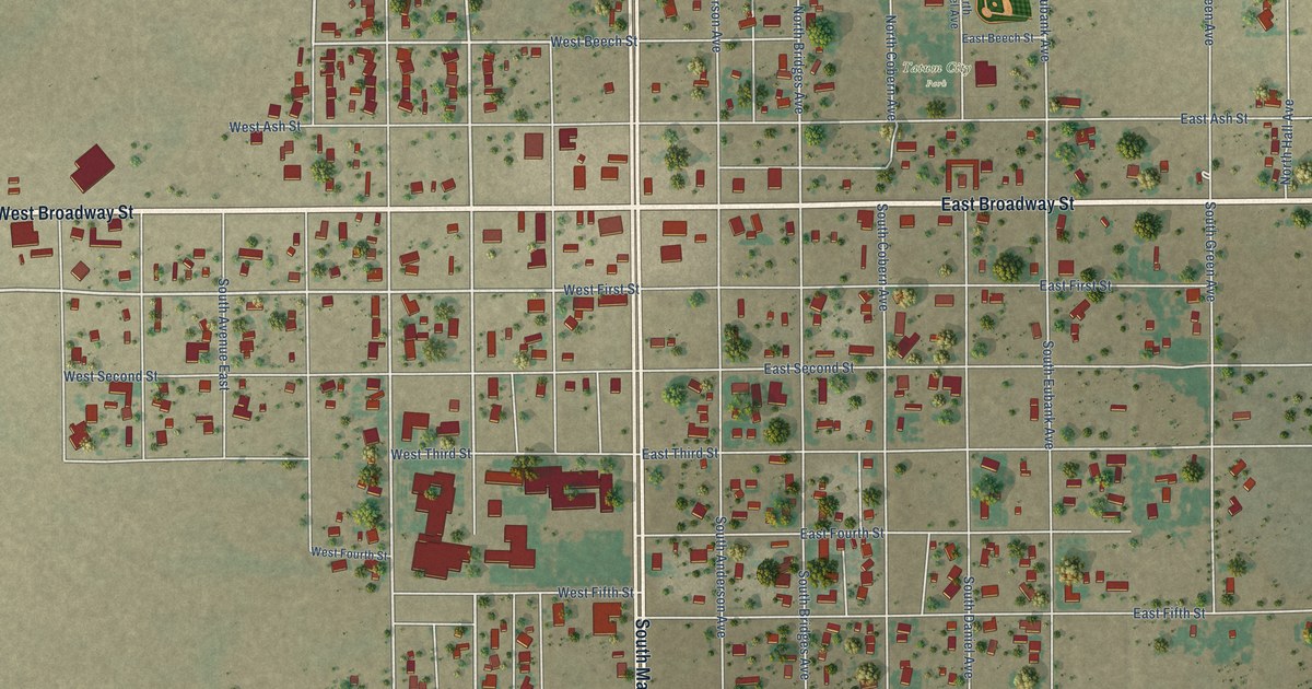 Map of Tatum, New Mexico in 2026