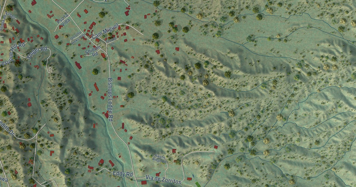Map of Tesuque, New Mexico in 2026