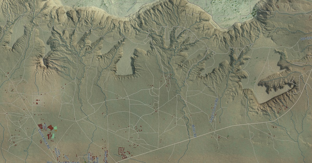 Map of Thoreau, New Mexico in 2026