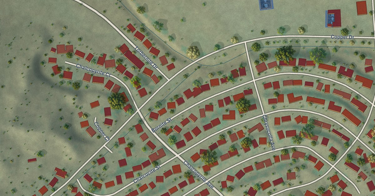 Map of Tyrone, New Mexico in 2026
