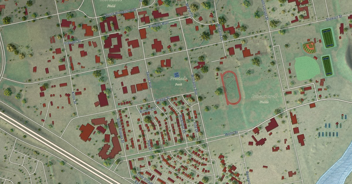 Map of University Park, New Mexico in 2026