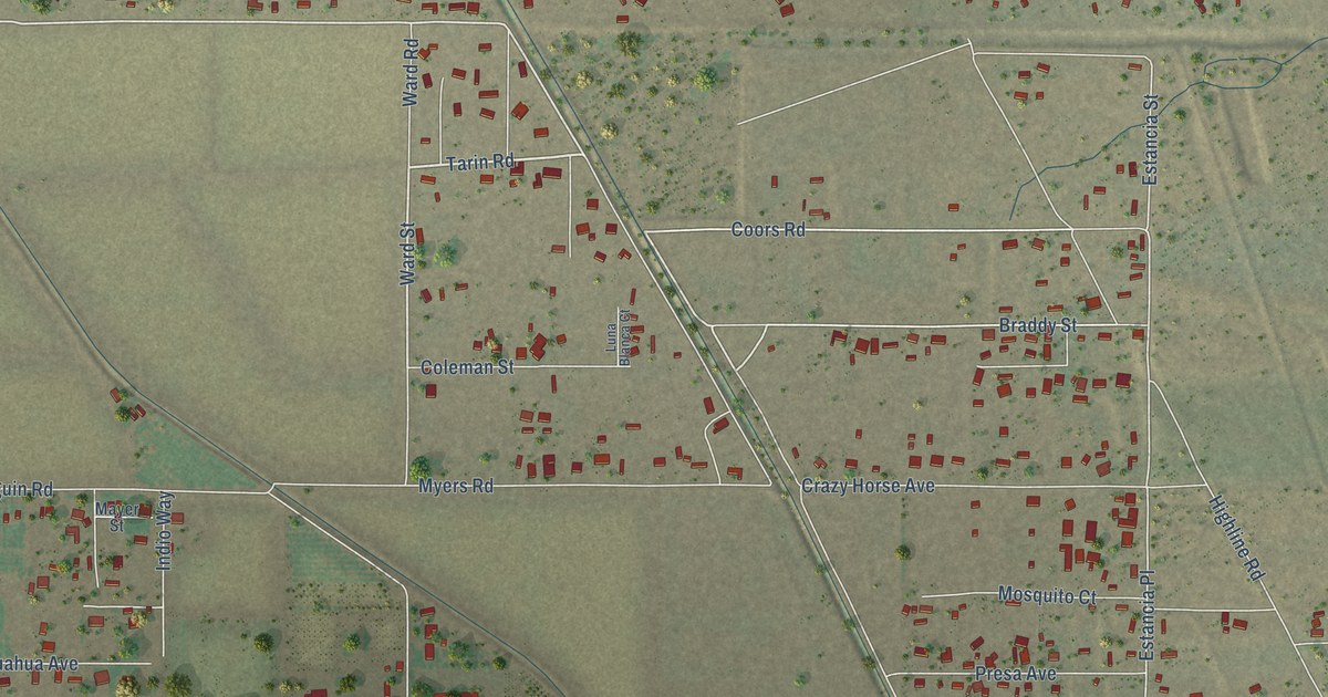 Map of Vado, New Mexico in 2026