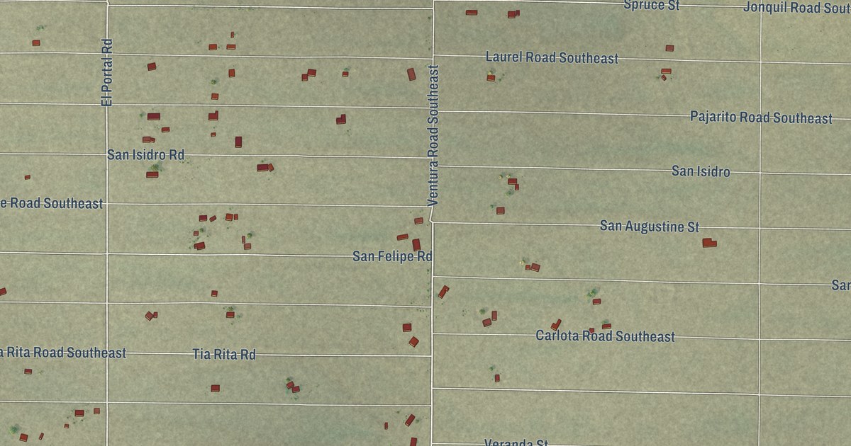 Map of Ventura, New Mexico in 2026