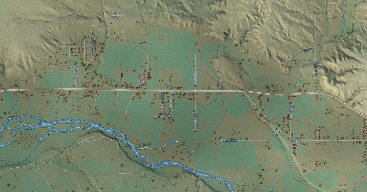 Map of Waterflow, New Mexico in 2026