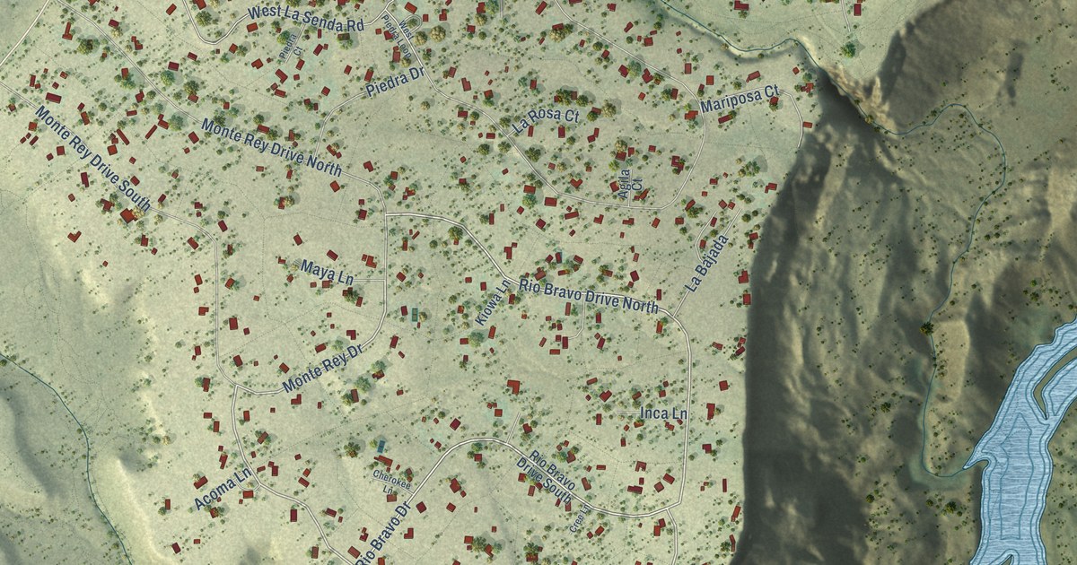 Map of White Rock, New Mexico in 2026