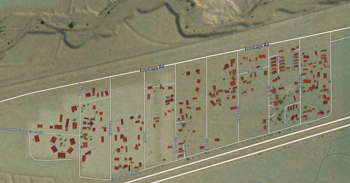 Map of Williams Acres, New Mexico in 2026
