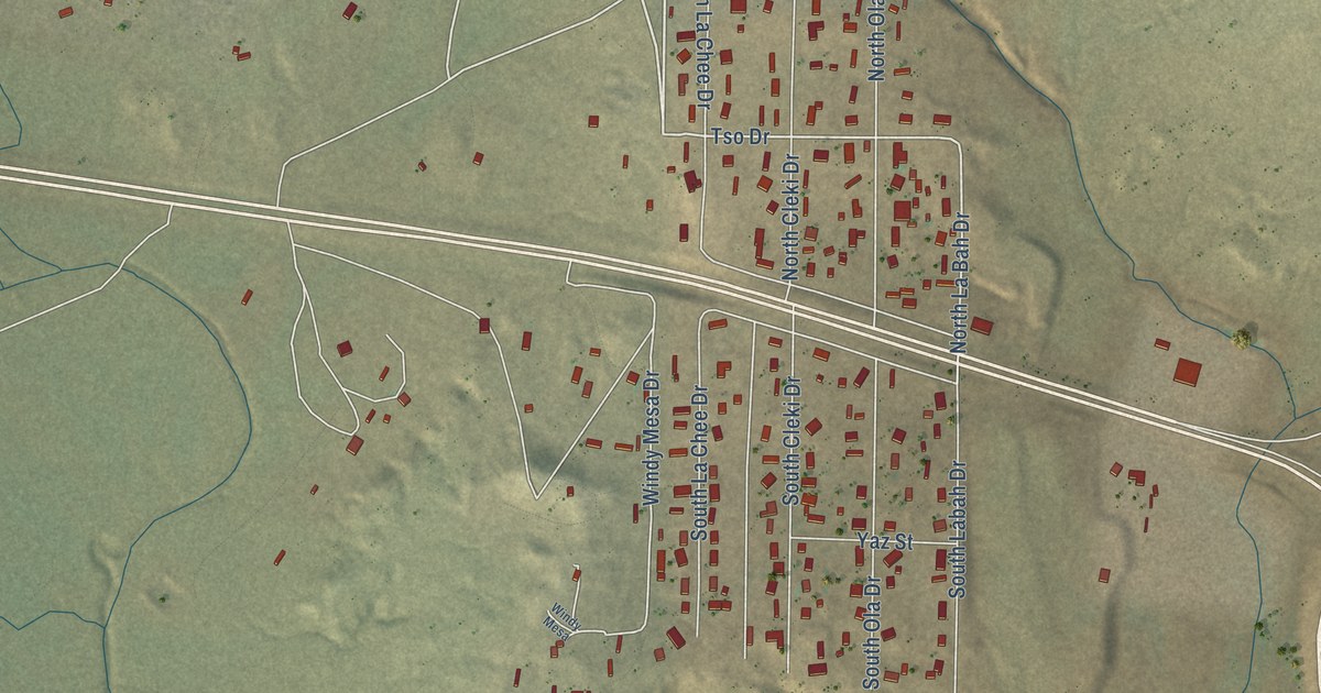 Map of Yah-ta-hey, New Mexico in 2026
