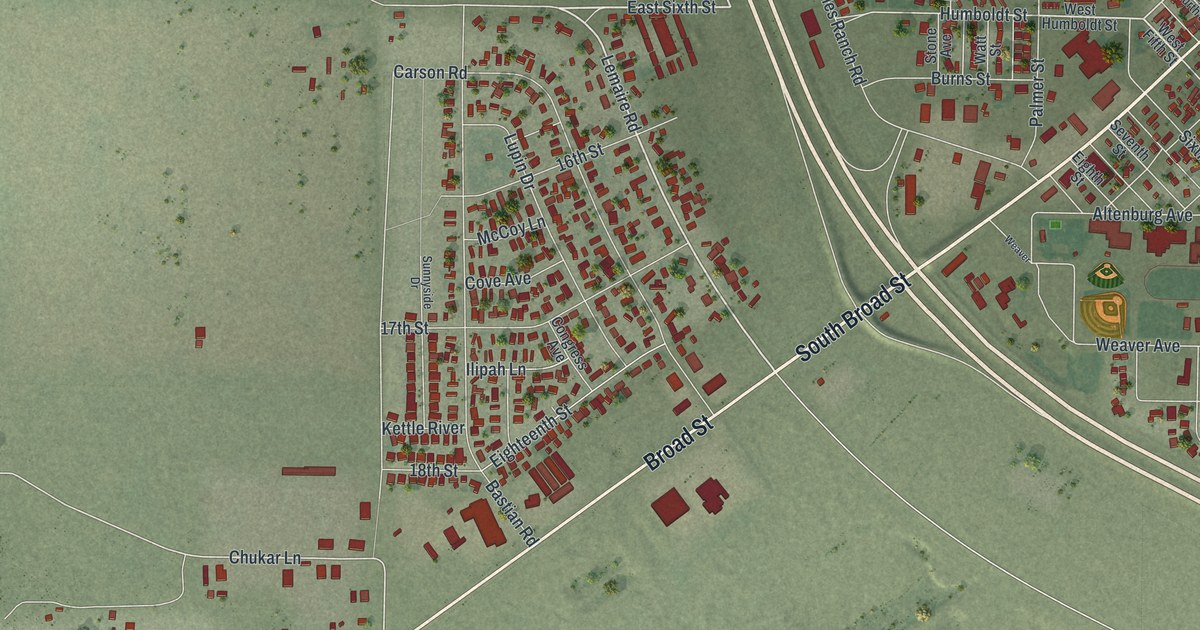 Map of Battle Mountain, Nevada in 2026