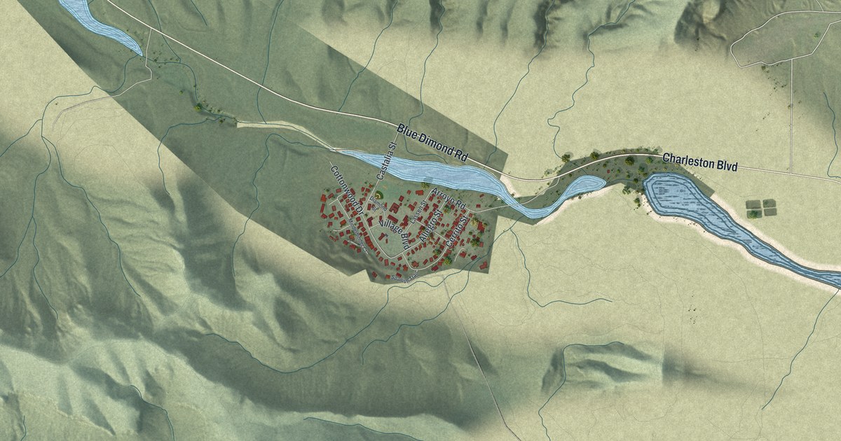 Map of Blue Diamond, Nevada in 2026