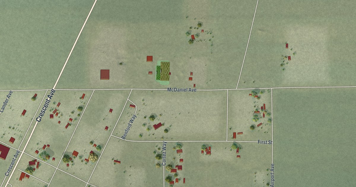 Map of Crescent Valley, Nevada in 2026