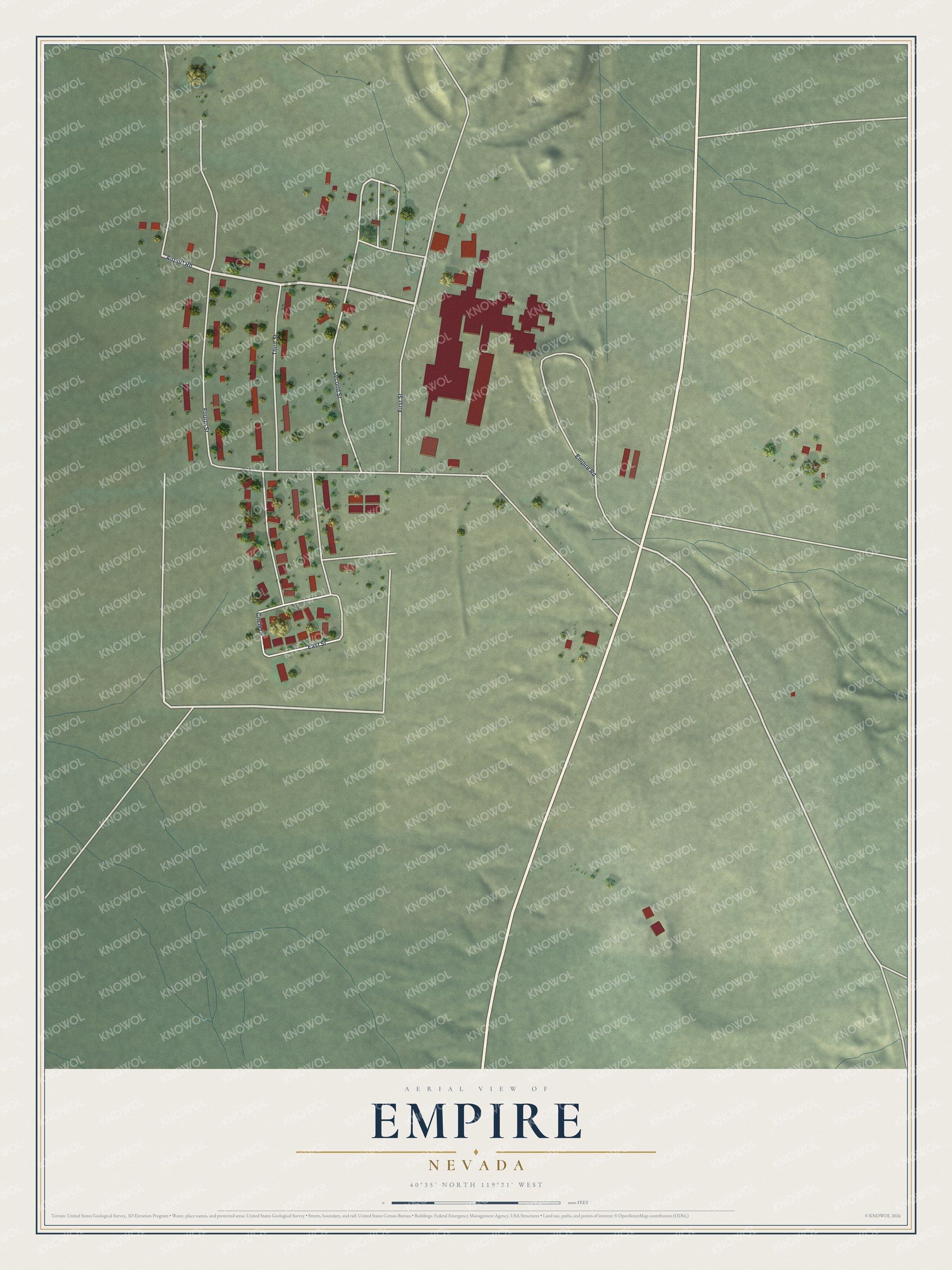 Watermarked full-map preview of Empire, Nevada