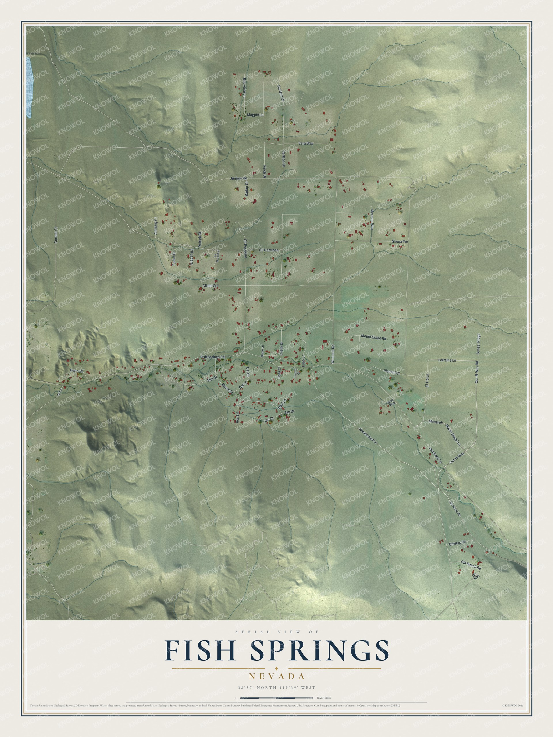 Watermarked full-map preview of Fish Springs, Nevada
