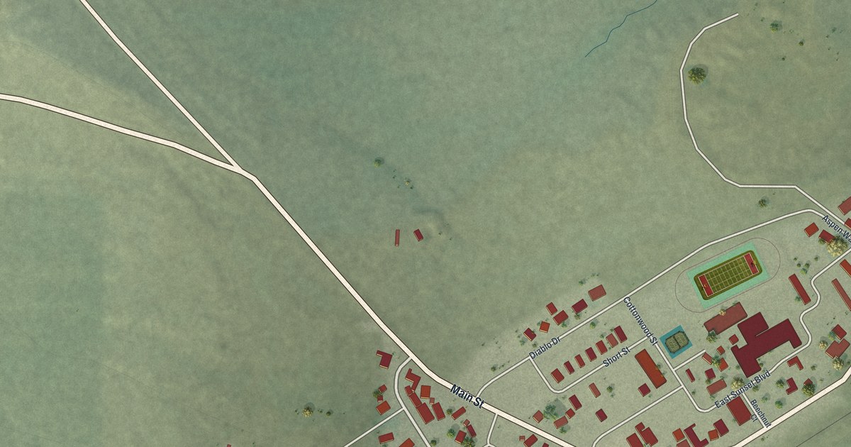 Map of Gerlach, Nevada in 2026