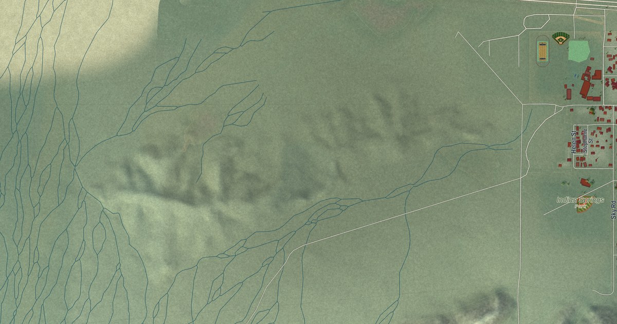 Map of Indian Springs, Nevada in 2026