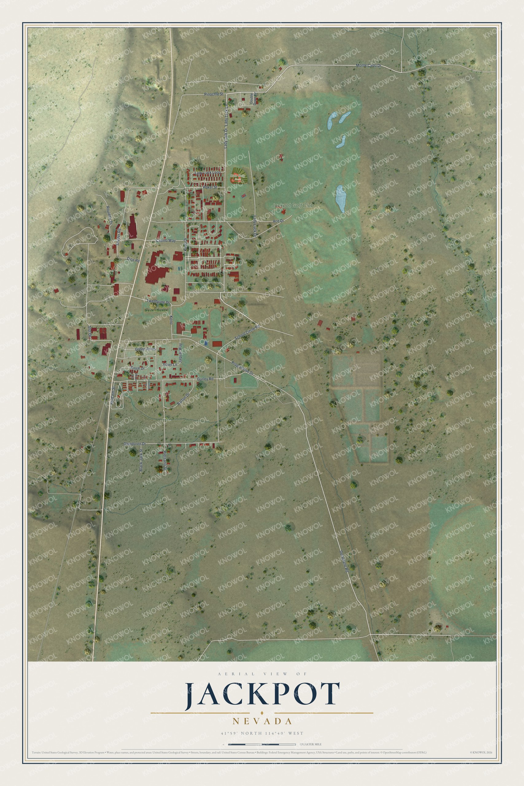 Watermarked full-map preview of Jackpot, Nevada