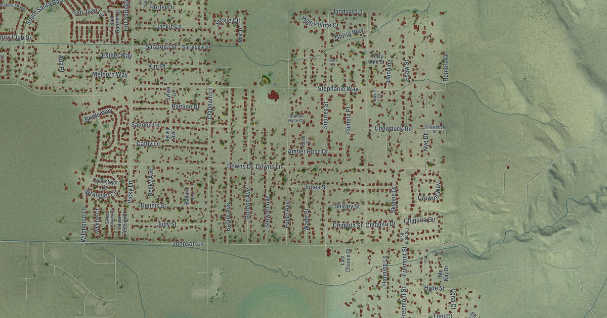 Map of Johnson Lane, Nevada in 2026