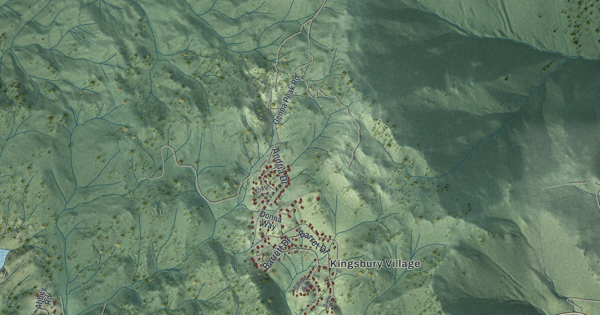 Map of Kingsbury, Nevada in 2026