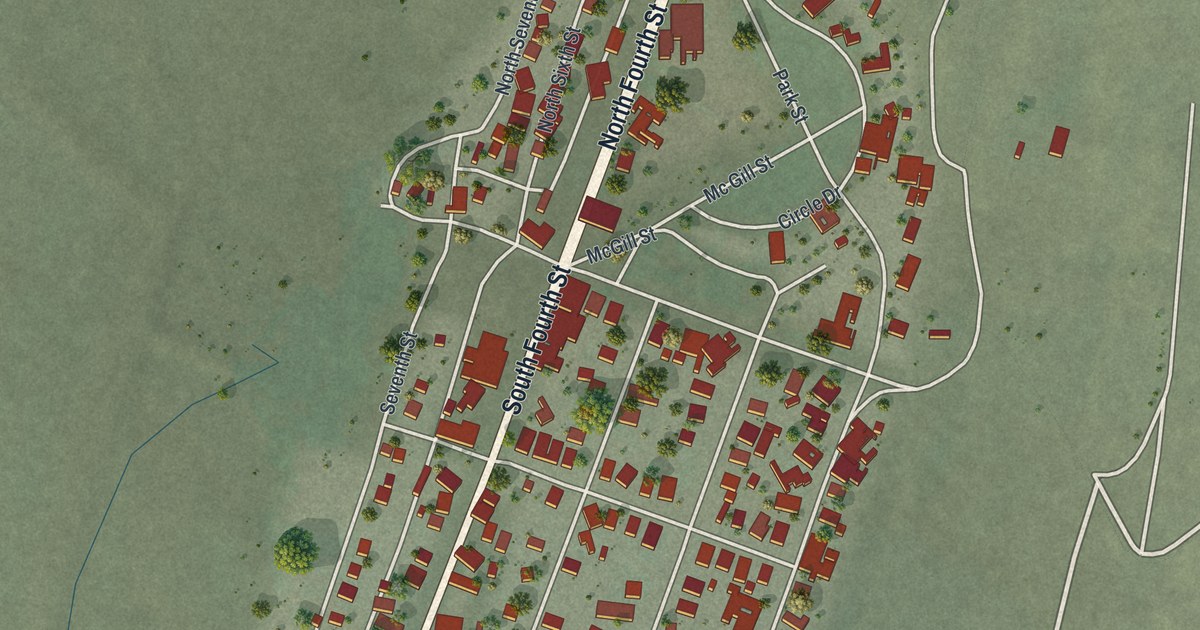 Map of McGill, Nevada in 2026