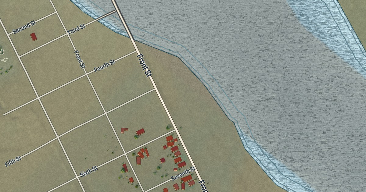 Map of Mina, Nevada in 2026