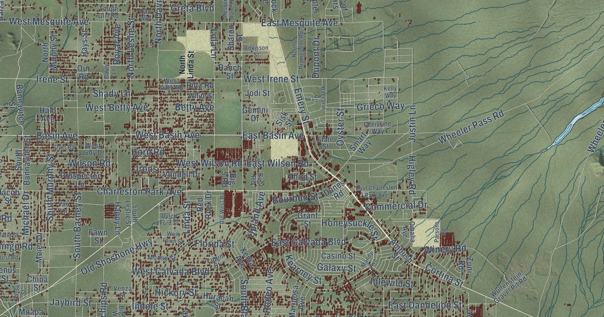 Map of Pahrump, Nevada in 2026
