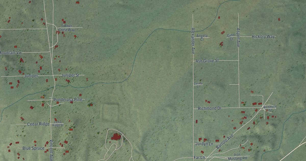 Map of Pioche, Nevada in 2026