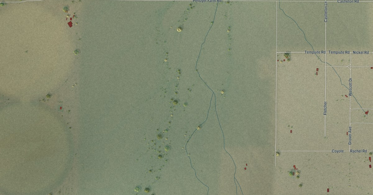 Map of Rachel, Nevada in 2026