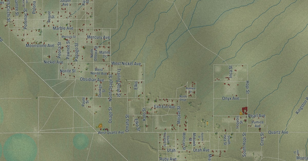 Map of Sandy Valley, Nevada in 2026