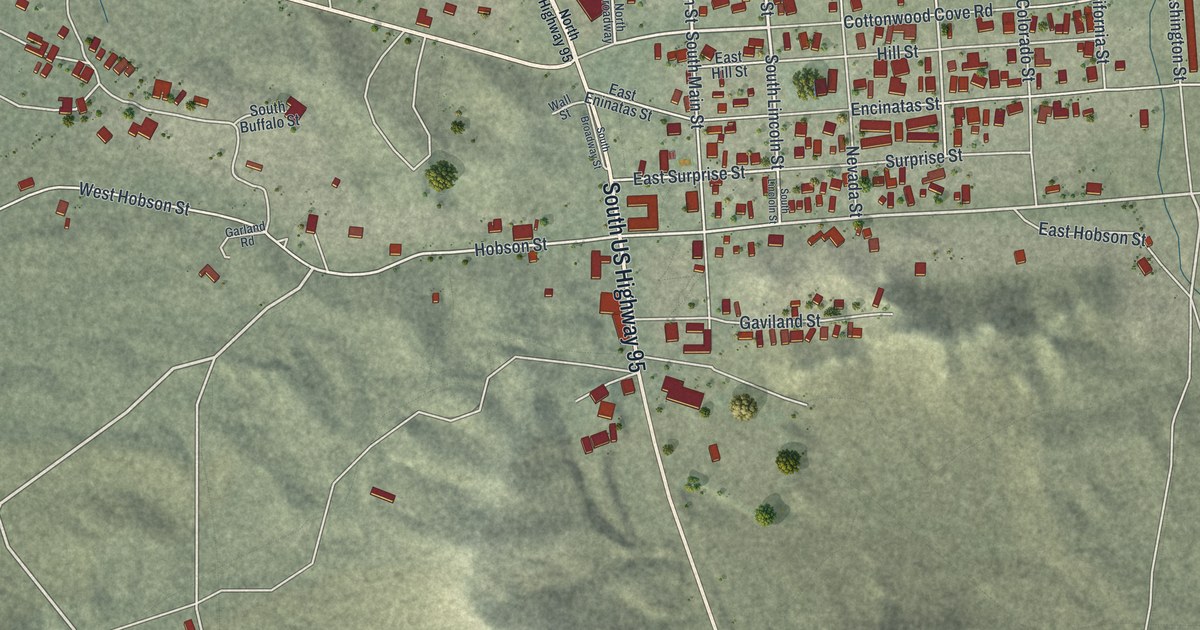 Map of Searchlight, Nevada in 2026