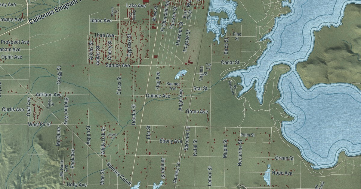 Map of Silver Springs, Nevada in 2026
