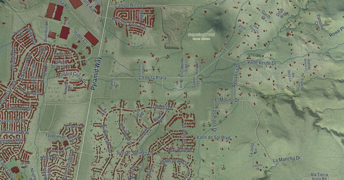 Map of Spanish Springs, Nevada in 2026