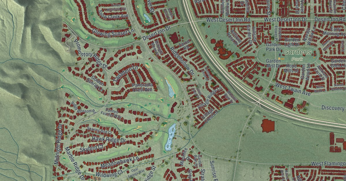 Map of Summerlin South, Nevada in 2026