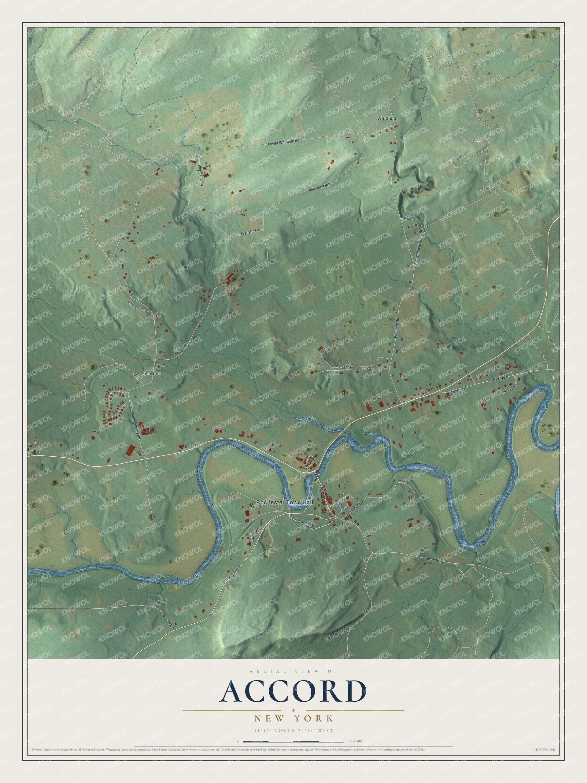 Watermarked full-map preview of Accord, New York