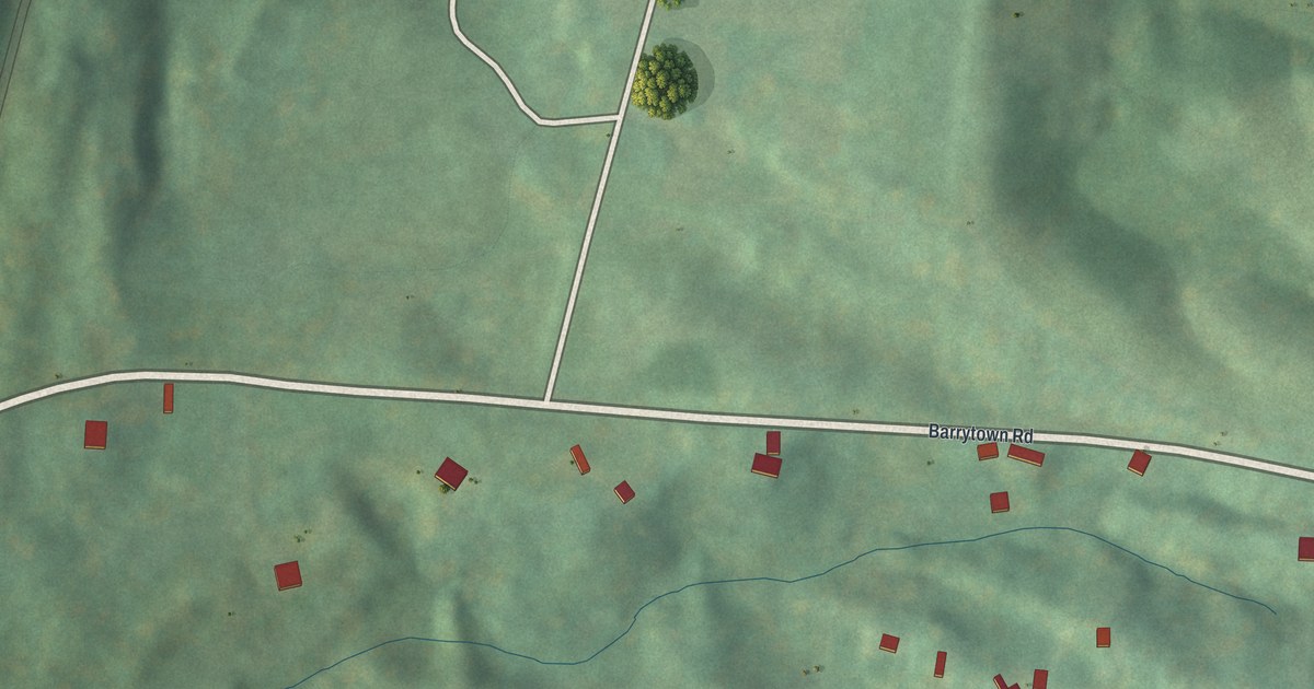 Map of Barrytown, New York in 2026