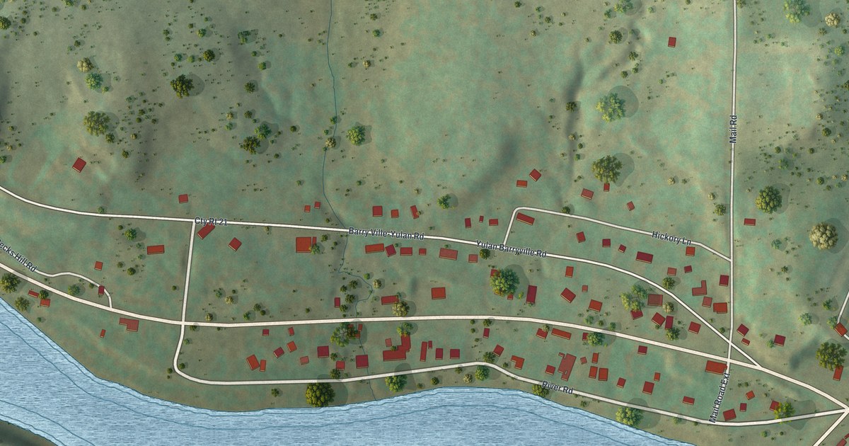 Map of Barryville, New York in 2026
