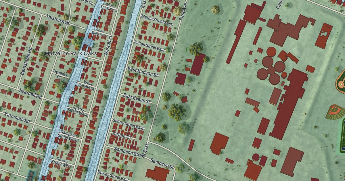 Map of Bay Park, New York in 2026