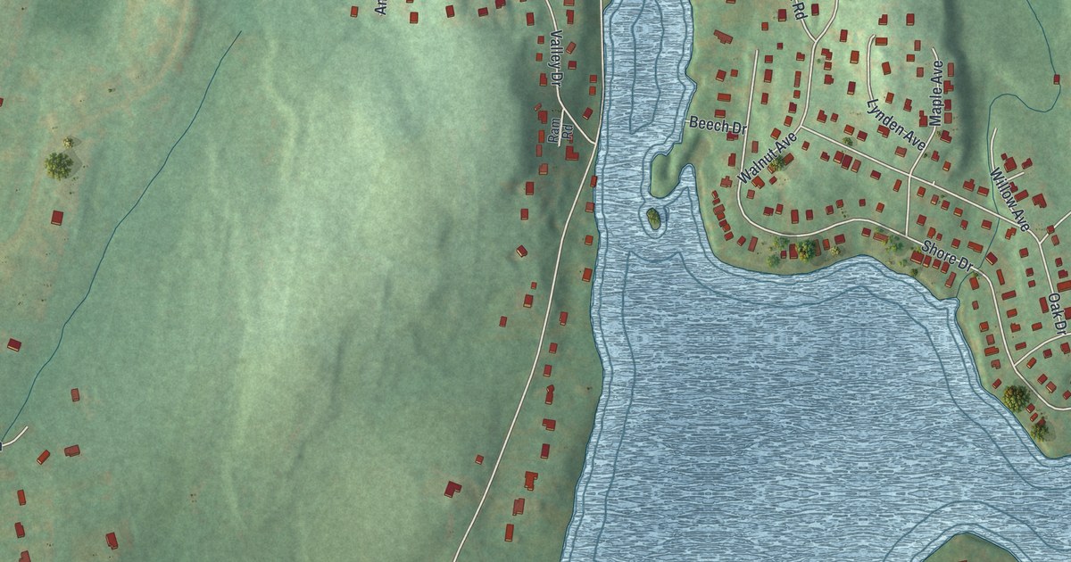 Map of Beaver Dam Lake, New York in 2026