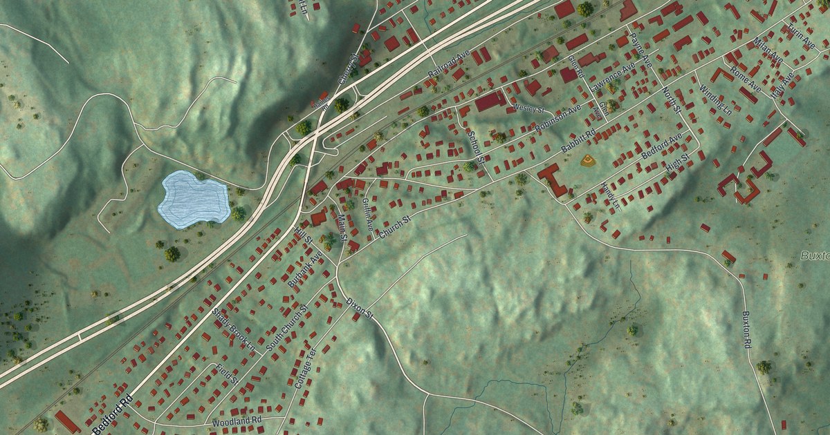 Map of Bedford Hills, New York in 2026