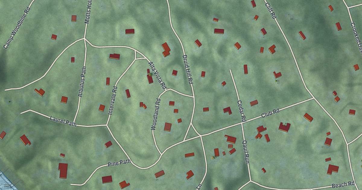 Map of Belle Terre, New York in 2026