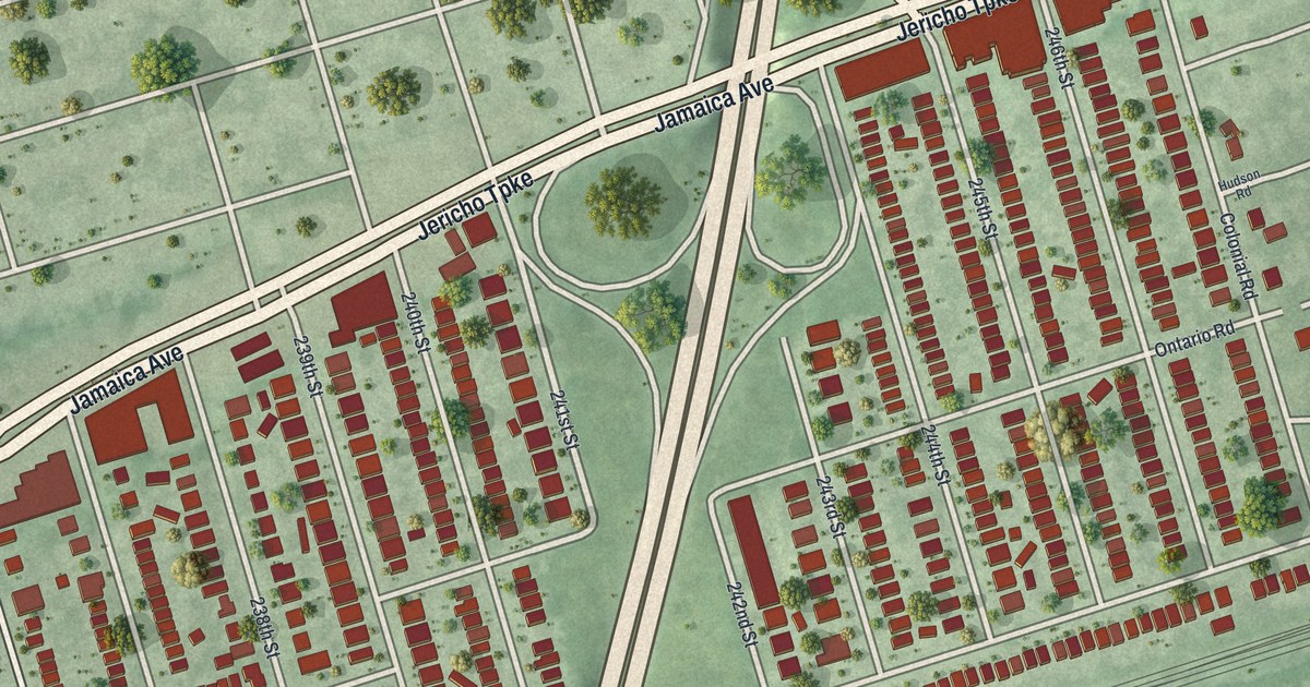 Map of Bellerose Terrace, New York in 2026