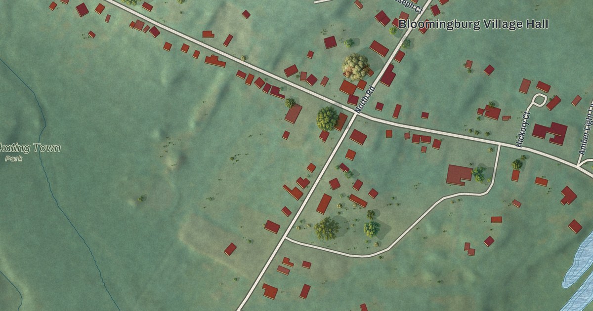 Map of Bloomingburg, New York in 2026